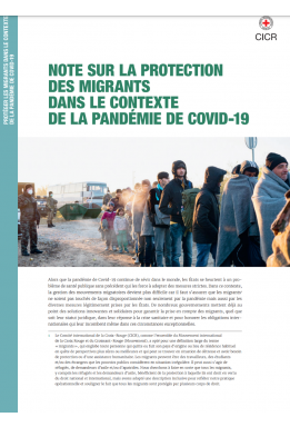 Note sur la protection des migrants dans le contexte de la pandémie de Covid-19